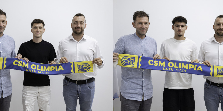 Daniel Danu és Constantin Trip Bogdan Lobonț csapatmenedzser és Muresán István klubelnök társaságában Daniel Danu és Constantin Trip Bogdan Lobonț csapatmenedzser és Muresán István klubelnök társaságában