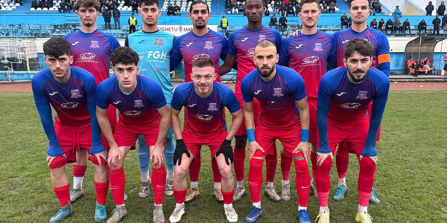 A Tasnádi Unirea kezdő felállása Máramarosszigeten