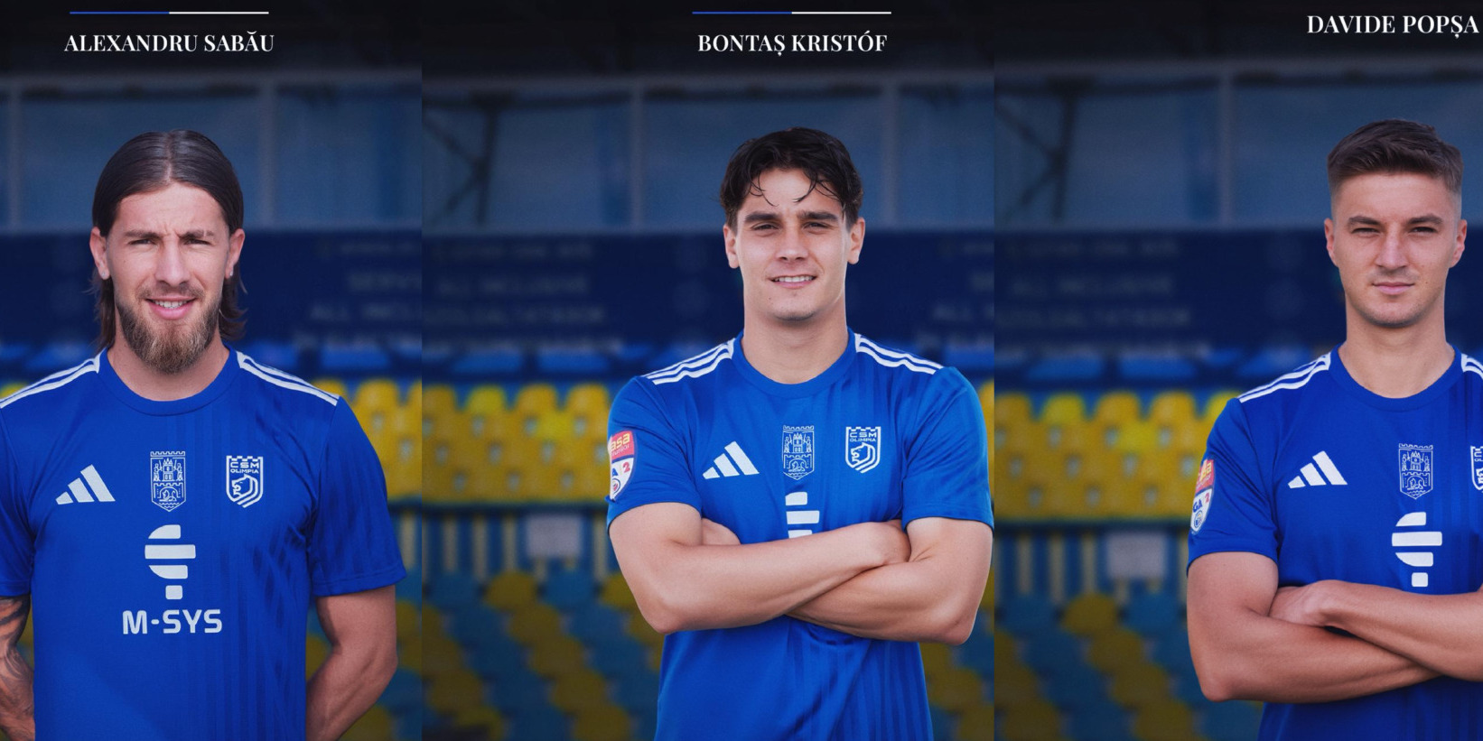 Alexandru Sabău, Bontaș Kristóf, Davide Popșa