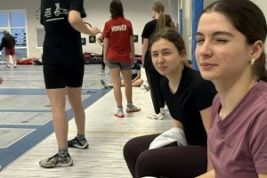 Ilyés Jázmin és Kurtinecz Johanna a Honvéd edzőtermében