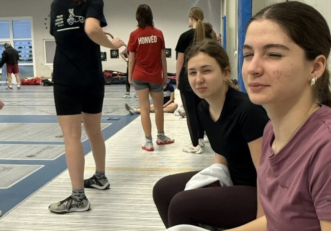 Ilyés Jázmin és Kurtinecz Johanna a Honvéd edzőtermében