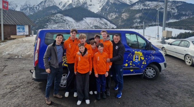 A Szatmárnémeti SK párbajtőrvívói a lengyelországi Wrocławban