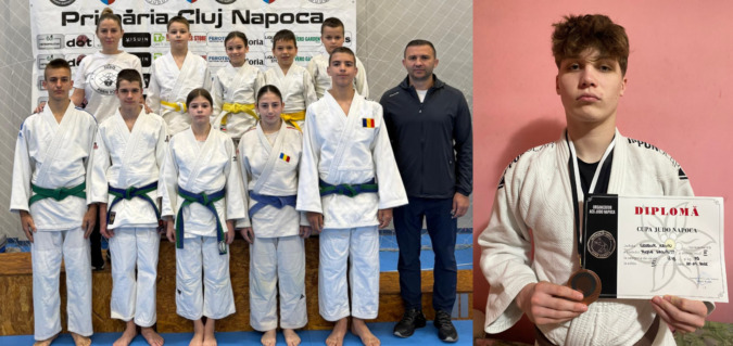 Marian Halas csapata, illetve Grebúr Kevin a kolozsvári tornán