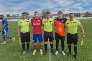 A Oaşul (piros mez) hazai pályán nyert az Olimpia VSK II ellen